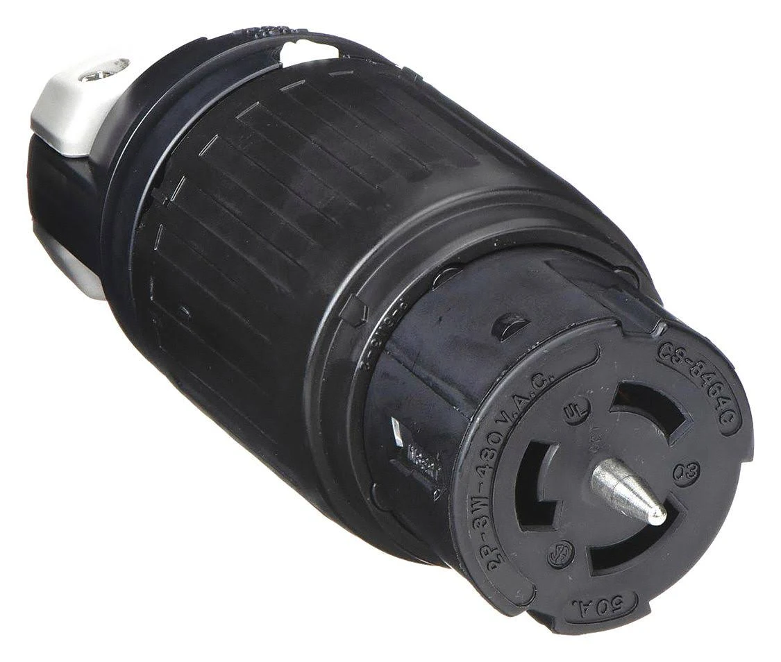 Hubbell WIRING Device-Kellems CS8464C Locking Connector,480Vac,50A,2P,