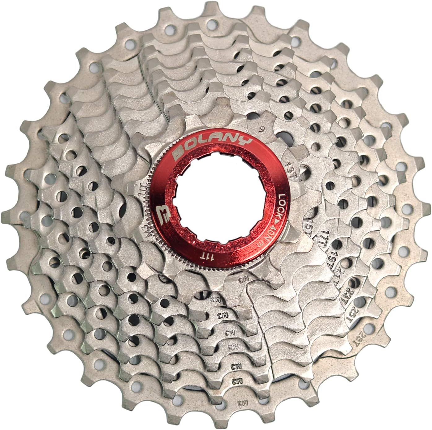 BOLANY 9 Speed Cassette，Fit for Mountain Bike, Road Bicycle，Super Light Pack of 2