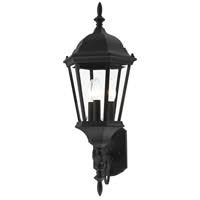 Livex Lighting Hamilton 3 Light Textured Black Outdoor Wall Lantern 7561-14