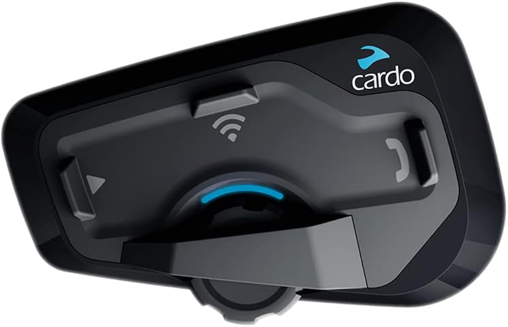 Cardo FRC4P001 - FREECOM 4 Plus Motorcycle 4-Way Bluetooth Communication System Headset - Black, Single Pack