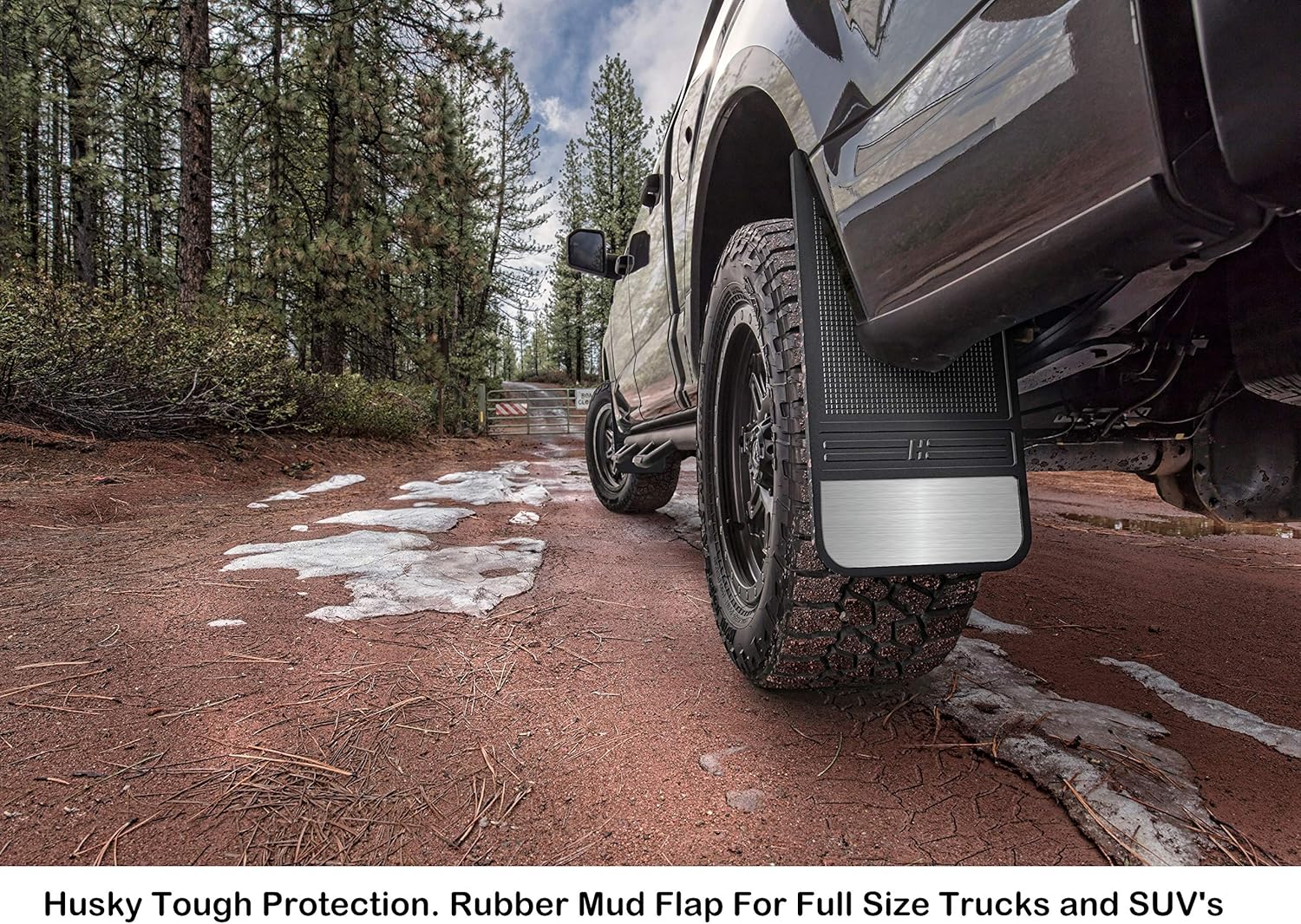 Husky Liners Universal MudDog Mud Flaps | Rubber Rear Mud Flaps - 12