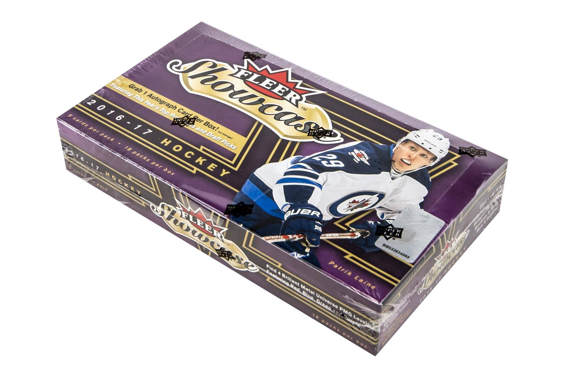 2016/17 Upper Deck UD Fleer Showcase Hockey Hobby 18 Pack Box (Sealed) 16/17