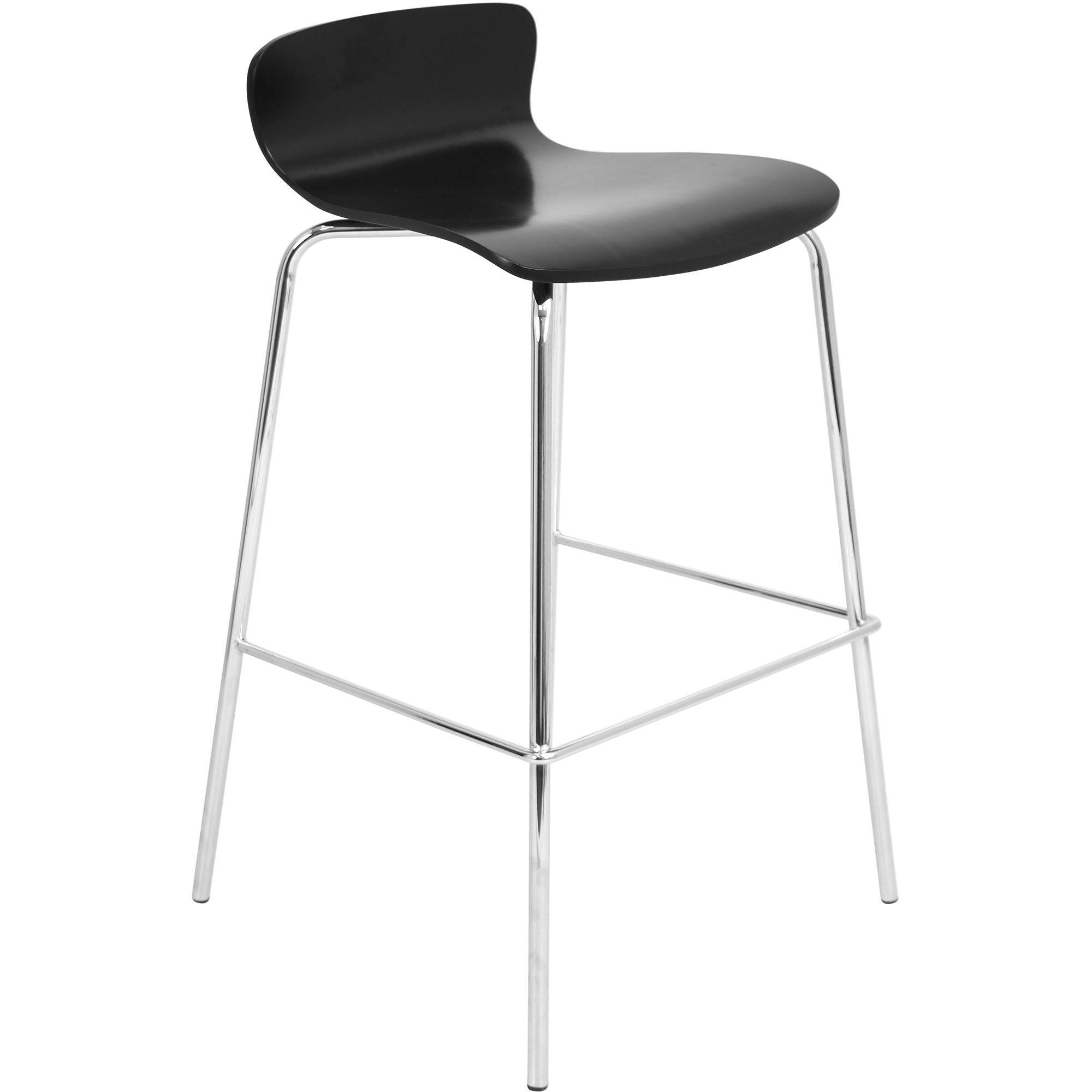 LumiSource Wood Bar Stool Stacker Black