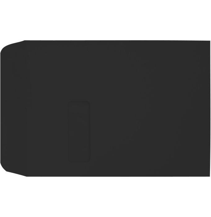 9 x 12 Open End Window Envelopes - Midnight Black (50 Qty.)