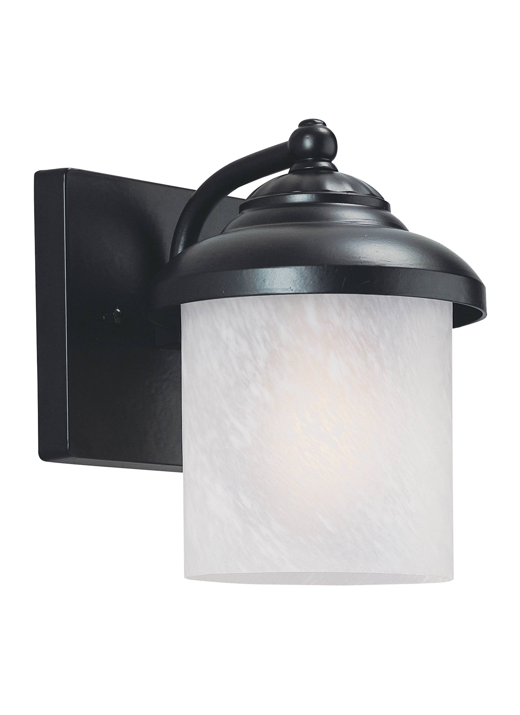Sea Gull Lighting 84048-12 Yorktown Small 1 Light Outdoor Wall Lantern in Black