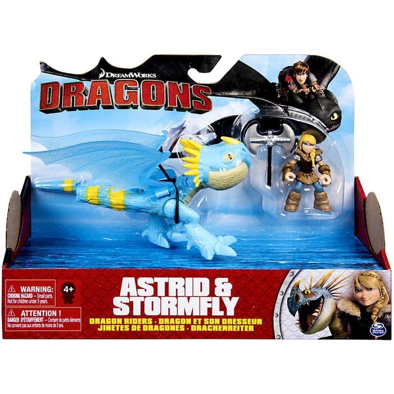 Dreamworks Dragons Dragon Riders Action Figures - Astrid and Stormfly