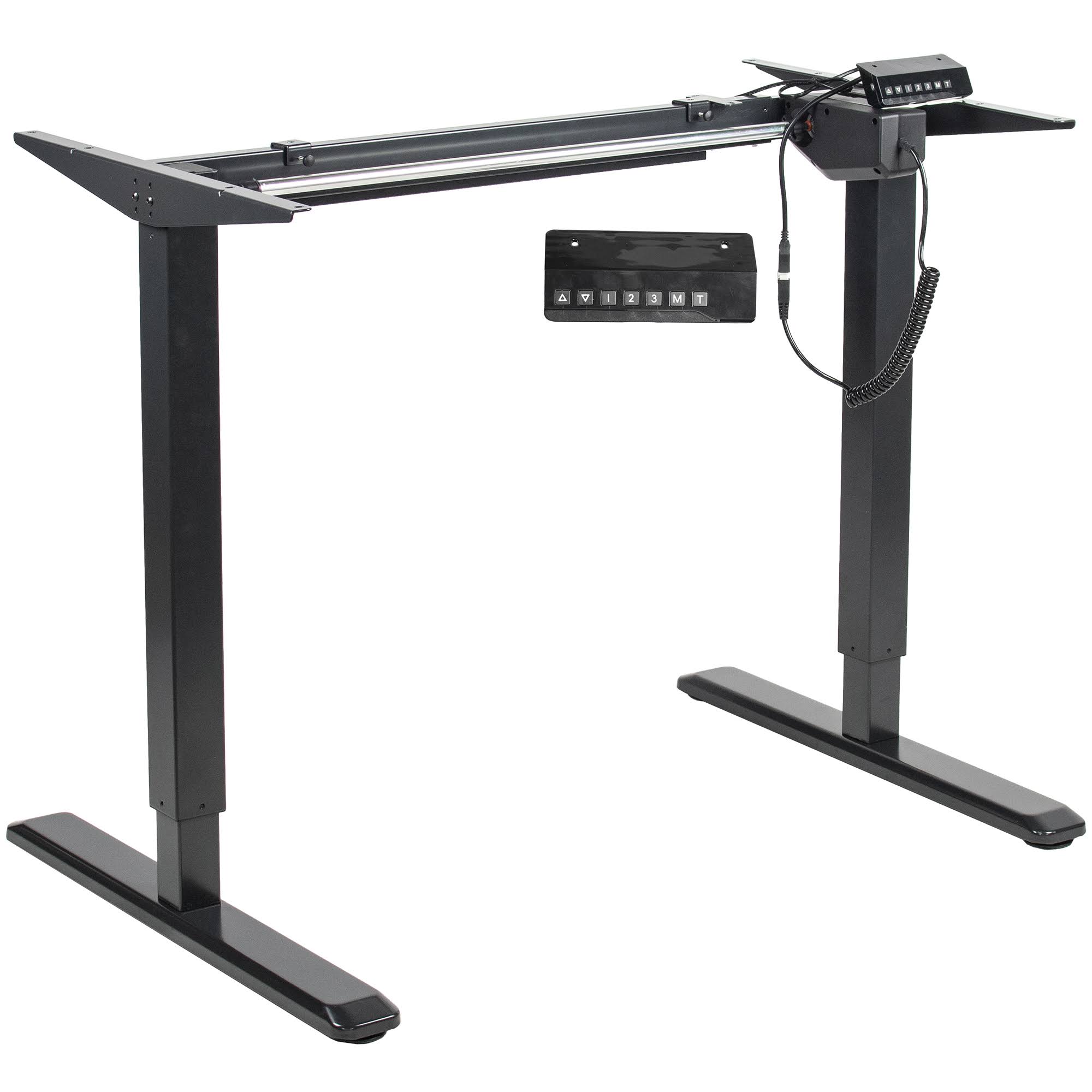 Vivo DESK-V101EB Black Electric Stand Up Desk Frame, Single Motor Standing Adjustable Base