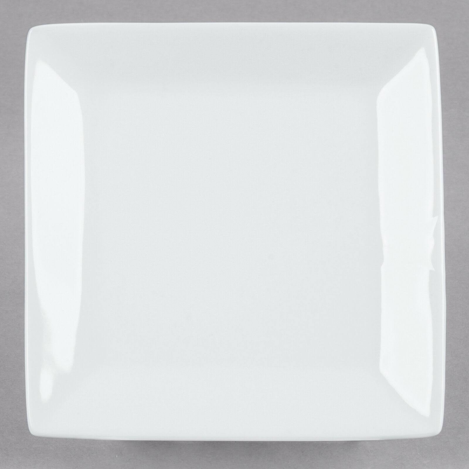 CAC (KSE-5) 5x22 Porcelain Kingsquare Square Bread Plate/Super White