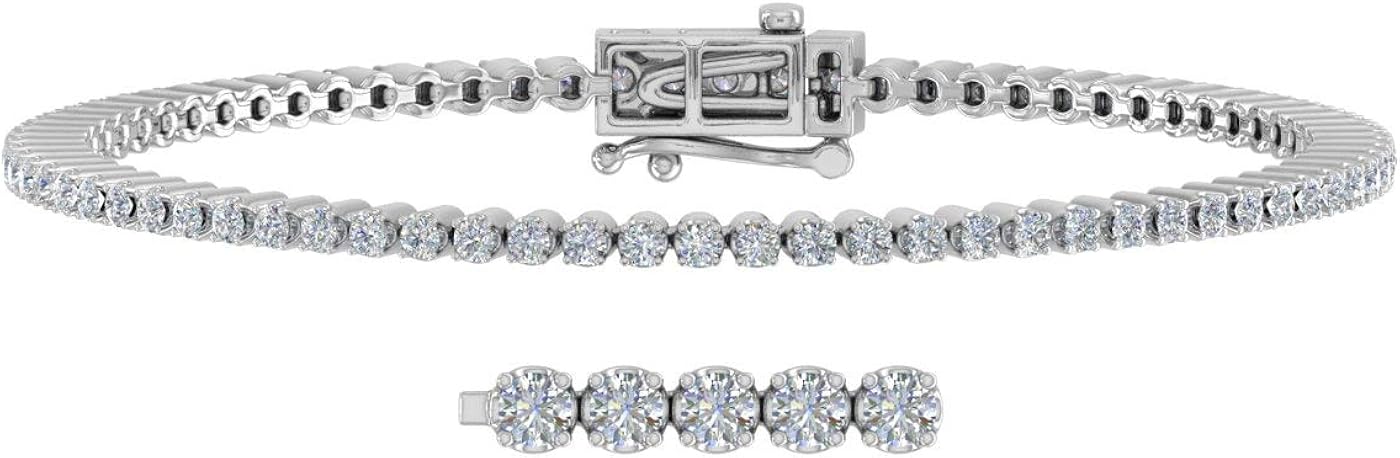 2 Carat Diamond Tennis Bracelet in 14K Gold (6.85 Inch)