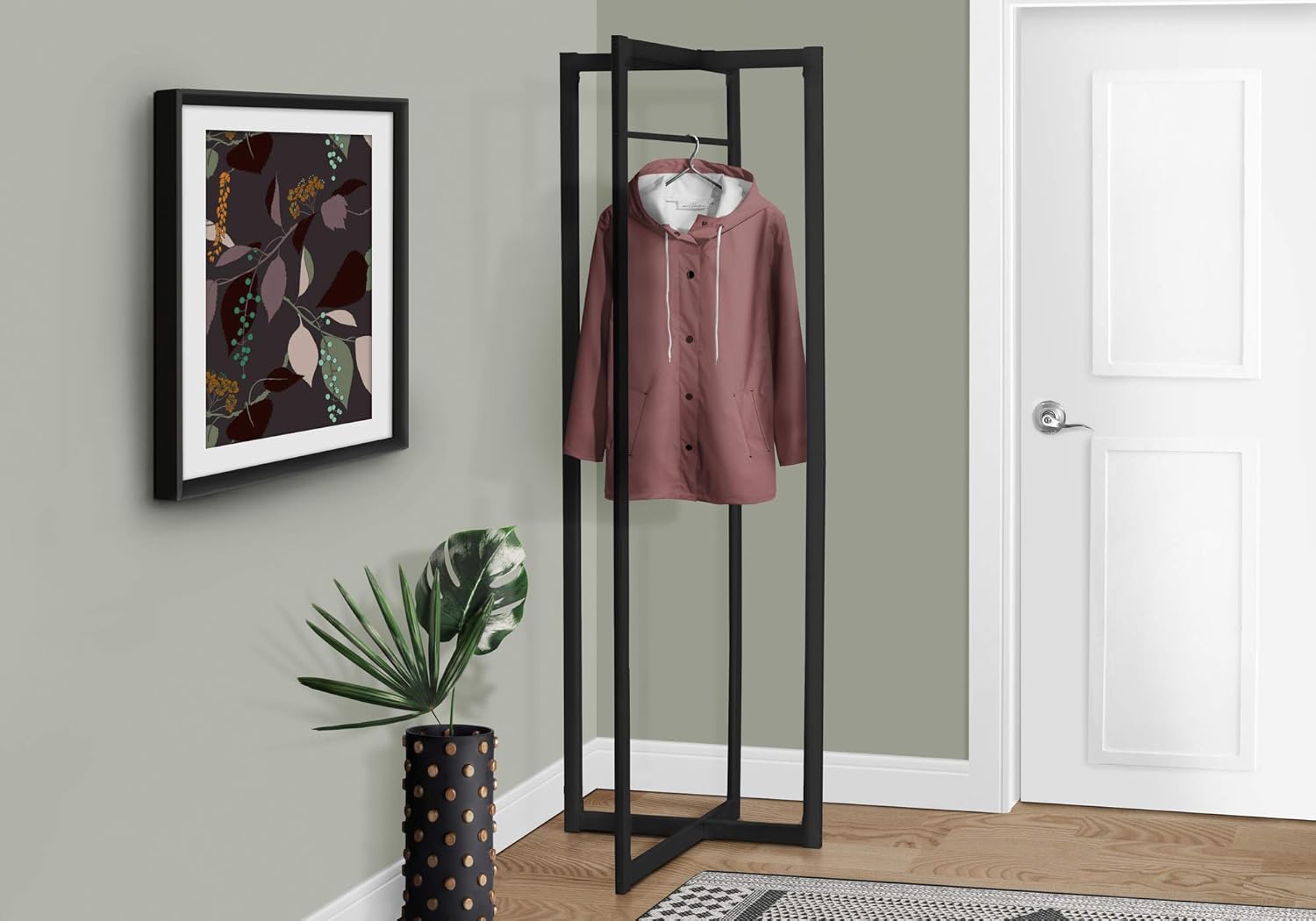 Monarch I 2151 Metal Coat Rack, 72-Inch, White Pack of 2