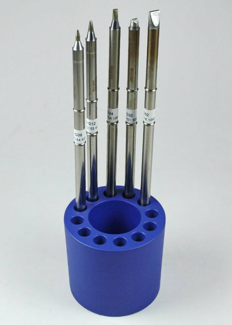 Hakko T15 Series Chisel Tip Pack Plus B2756 Holder with T15-D08 D12 D24 D32 D52 Tips