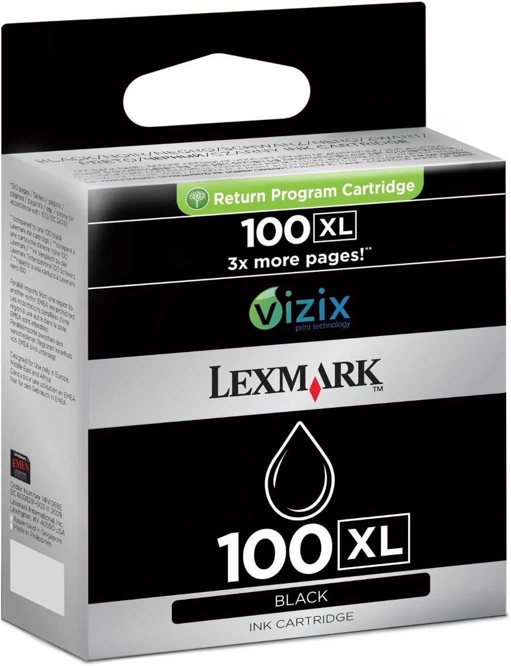 Lexmark 100XL Bundle of Black Cyan, Magenta, Yellow Genuine Inkjet Cartridges