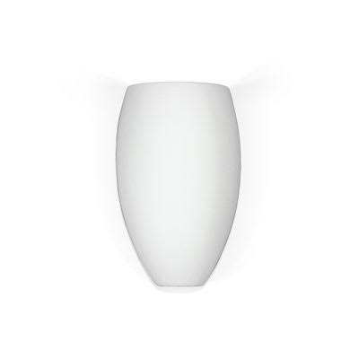 Antigua 1-Light Wall Sconce A19 Bulb Type: Incandescent, Finish: Satin White Acrylic