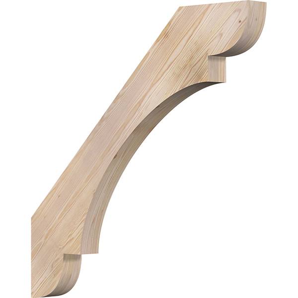 Ekena Millwork 3 1/2x22W x 38x22D x 38x22H Olympic Smooth Brace, Douglas Fir