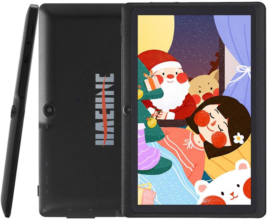 Haehne 7 inch Tablet, Android 9.0 Pie, Quad Core Processor, 1G RAM 16GB Storage, IPS Display, Dual Camera, WiFi Only, Bluetooth, Blue Pack of 2