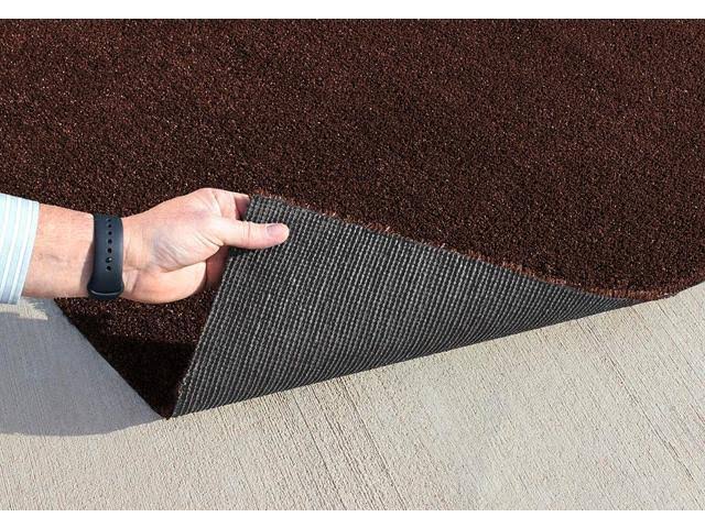 House Home u0026 More Outdoor Artificial Turf with Marine Backing &ndash; Coffee Brown 6 Feet x 30 Feet &ndash; Spectrum Series .25 inch Pil