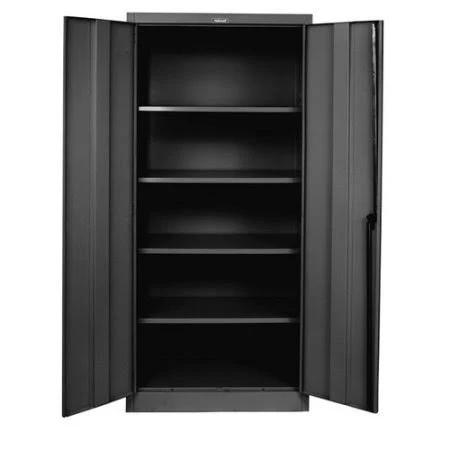 Hallowell 400 Series 2 Door Storage Cabinet, Black 415S18ME