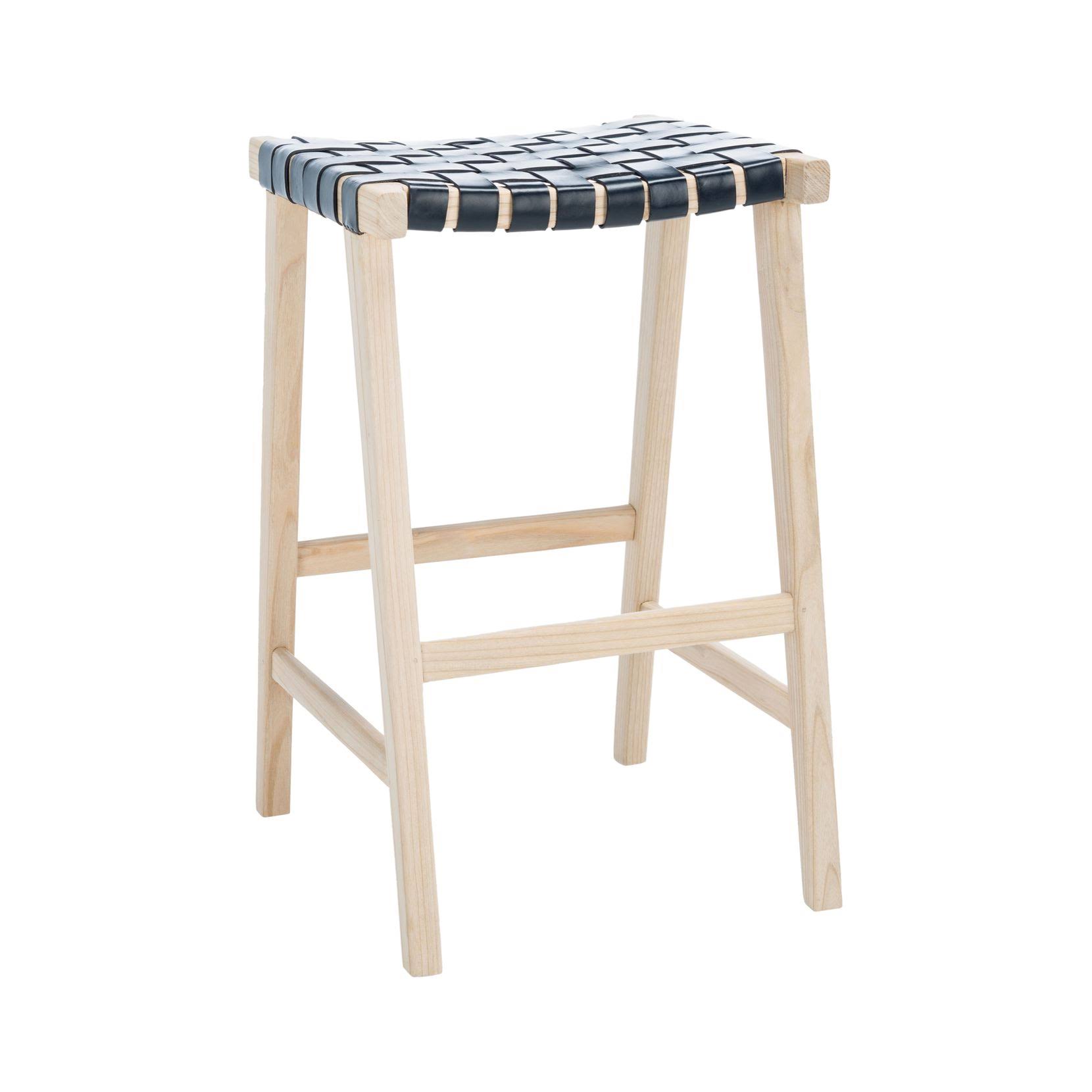Safavieh Abreu Rectangle Bar Stool - Black