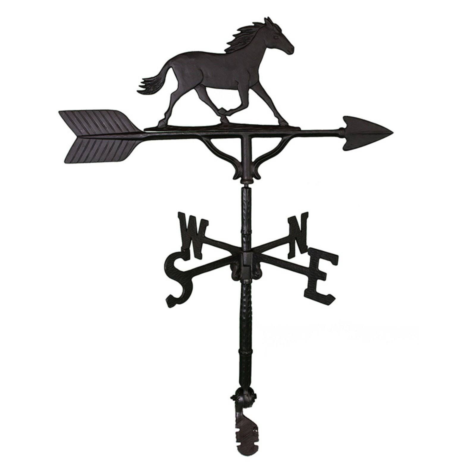 Montague Metal Black Horse Weathervane - 32 in.