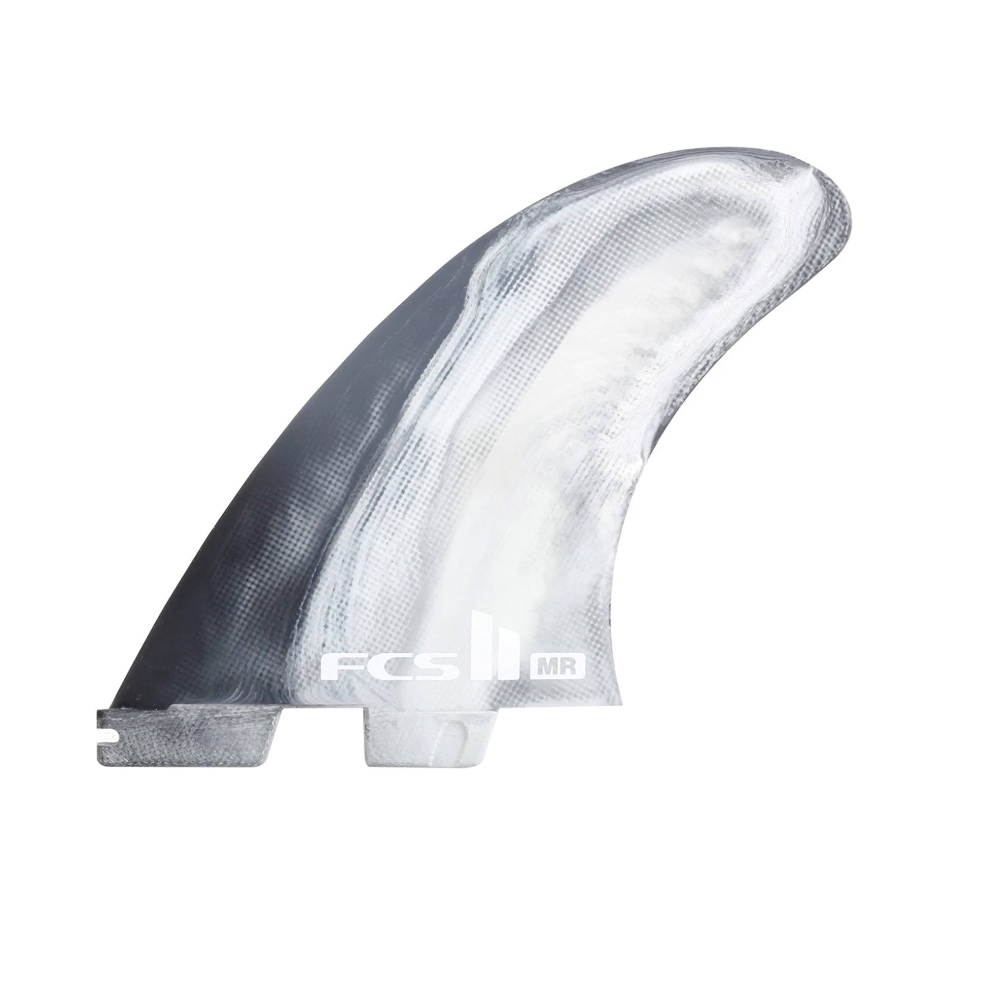 FCS II Mr PC Tri Fin Set - Black / White - x Large