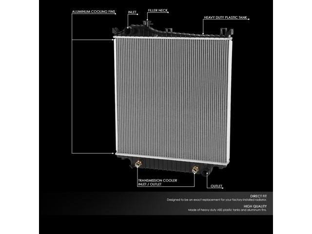 for 2006 to 2007 Ford Explorer Sport Trac / Mercury Mountaineer 4.0L / 4.6L at OE Style Aluminum Radiator 2816