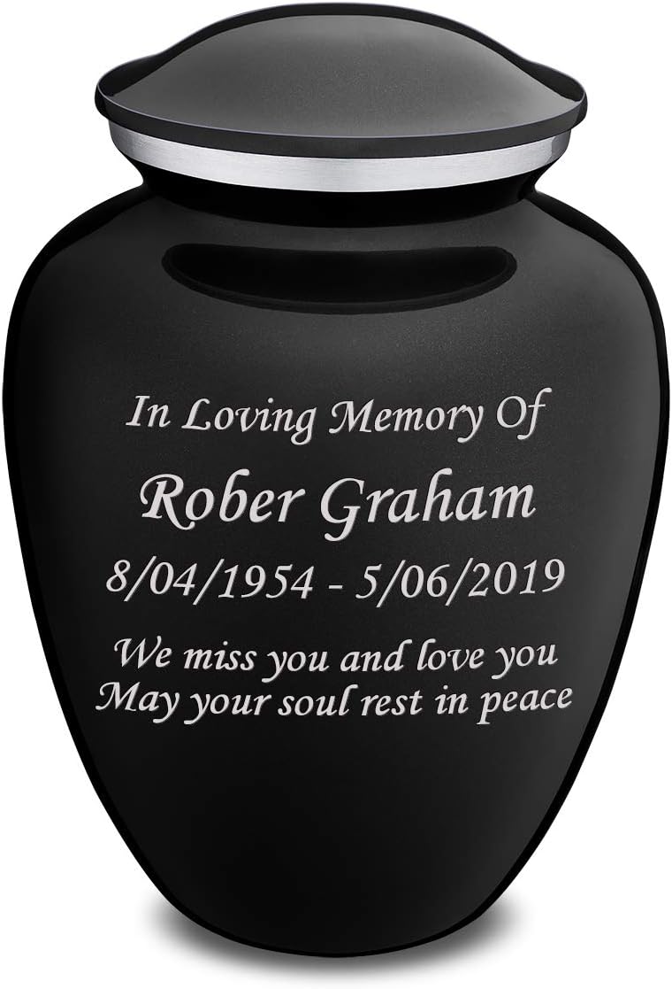 GetUrns Custom Engraved Embrace Adult Cremation Urn for Ashes (Bright Pink)