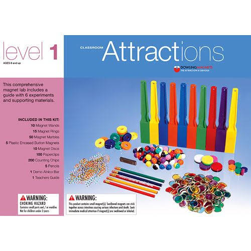 hand2mind 79443 Classroom Attractions Magnet Labs Kit, Level 1