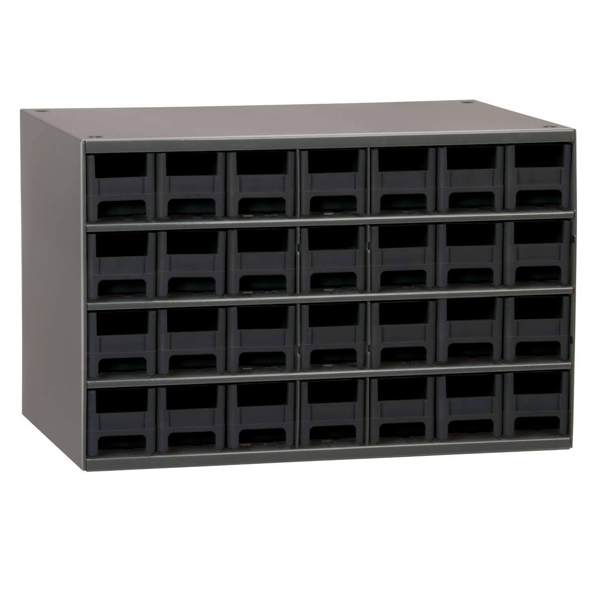 Akro-Mils 19228BLK Steel Cabinet 28 Drawers - Black