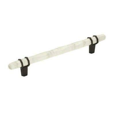 Amerock BP36650MWBBR Carrione Cabinet Pull, 6-5/16 inch, Marble White/Black Bronze