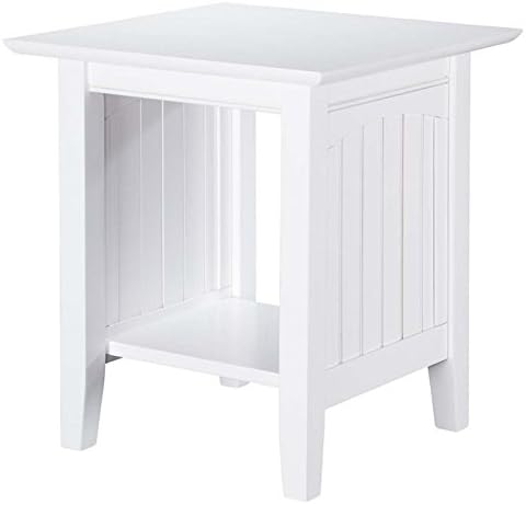 Leo & Lacey End Table in White