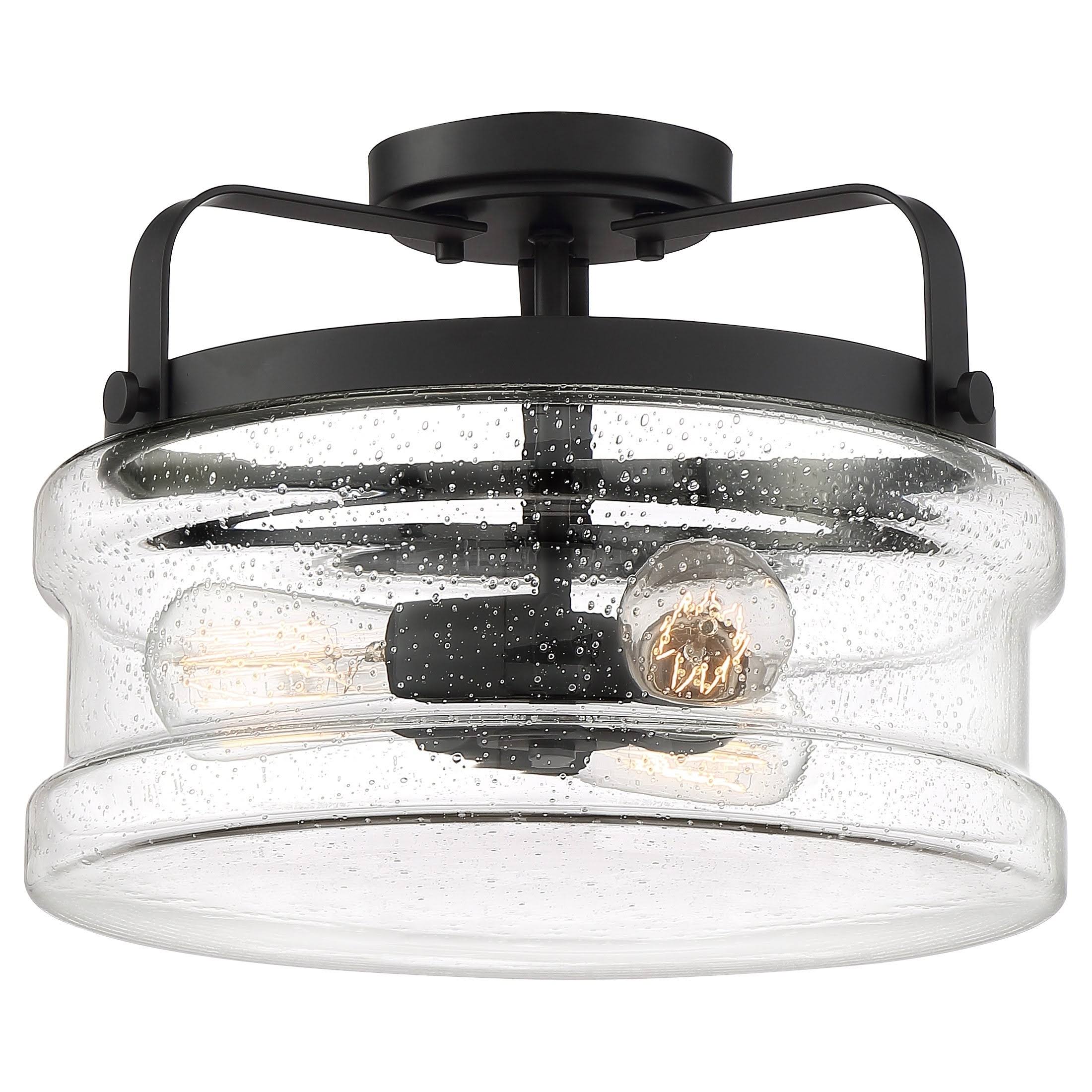 Quoizel Lighting DNY1714EK Danbury Semi Flush Mount 3 Light Earth Black