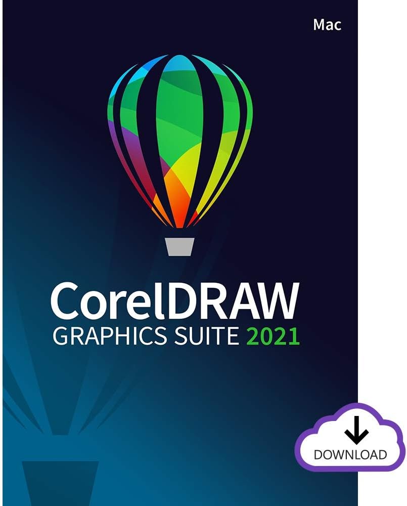 CorelDRAW Graphics Suite 2021 | Graphic Design Software for Professionals | Vector Illustration, Layout, and Image Editing [Mac Download]