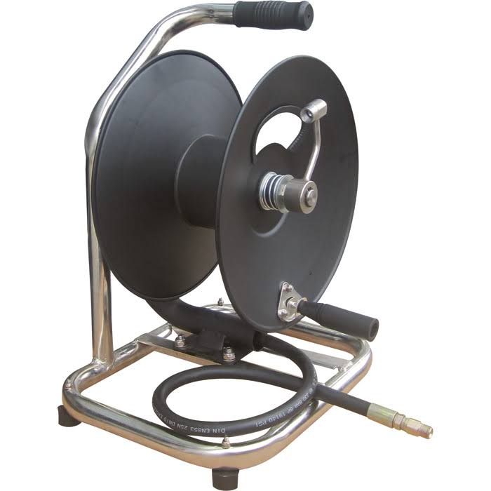General Pump Hand-Carry High-pressure Hose Reel - 5000 psi, 100ft x 3/8in Capacity, Model#2100357