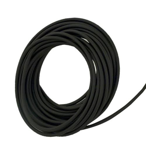 Super-Soft Black Opaque Latex Rubber Tubing for Air and Water - Inner Diameter 1 inch - Outer Diameter 1-1/2 inch - 15 ft