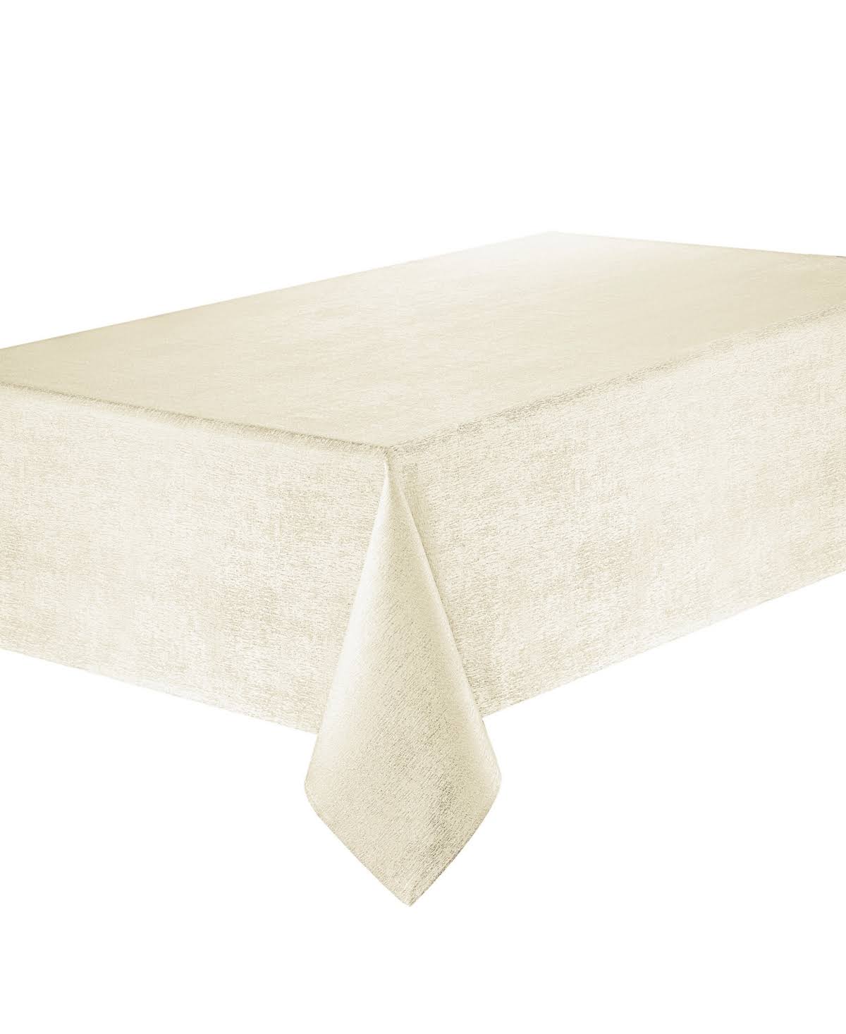 Waterford Lunar Jacquard Tablecloth, 70 in. x 84 in. Tablecloth, Ivory