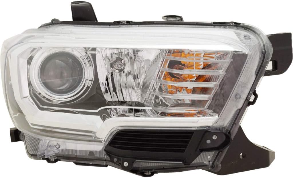 For Toyota Tacoma Headlight 2018 Passenger Side Halogen Type w/Fog Light For TO2503266 | 81110-04261