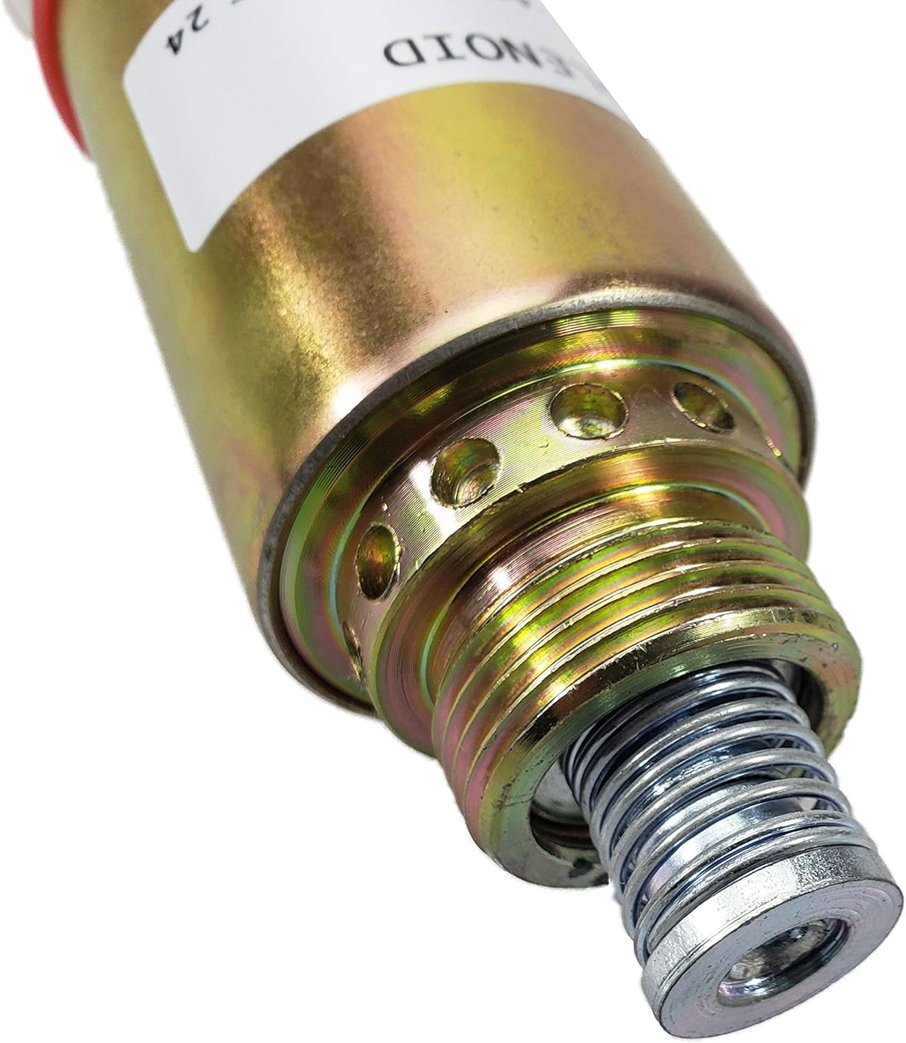 Fuel Shutdown Stop Solenoid 155-4652 8C-3663 125-5772 155-4651 Compatible With Caterpillar Caterpillar Excavator E320B E325B E325C E325CL 24VDC Pack of 2