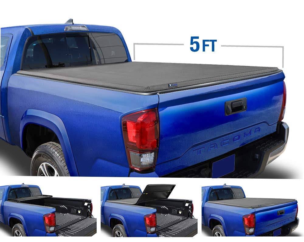 Tyger Auto TG-BC3T1030 Tri-Fold Truck Bed Tonneau Cover Works with 2005-2015 Toyota Tacoma | Fleetsi