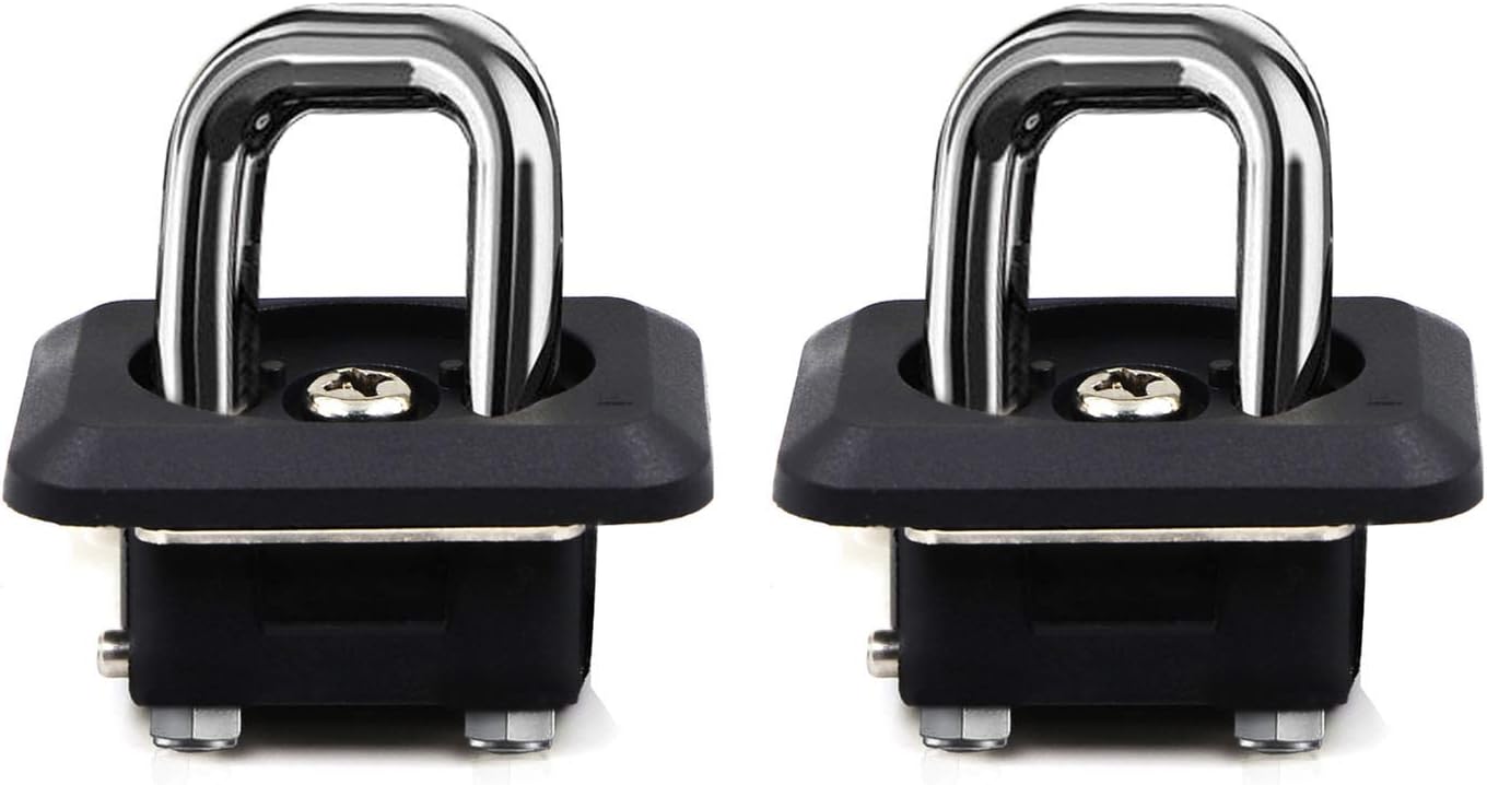 Dibanyou 1001-6 Pack Retractable Tie Down Anchors Truck Bed Side Wall Anchors for 2007-2019 Silverado Sierra 2015-2019 Colorado & Canyon