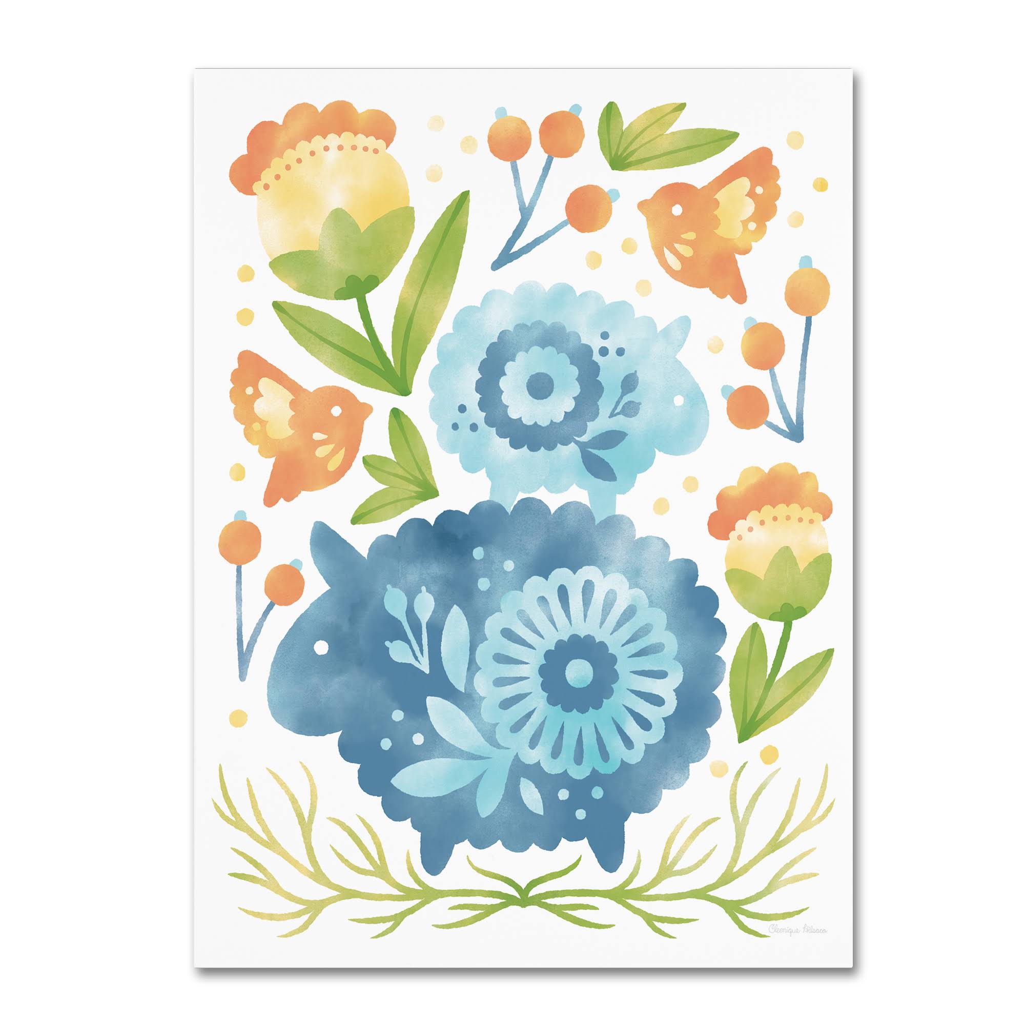 Trademark Fine Art Wap01300-C3547Gg Cleonique Hilsaca 'Spring Fling IV