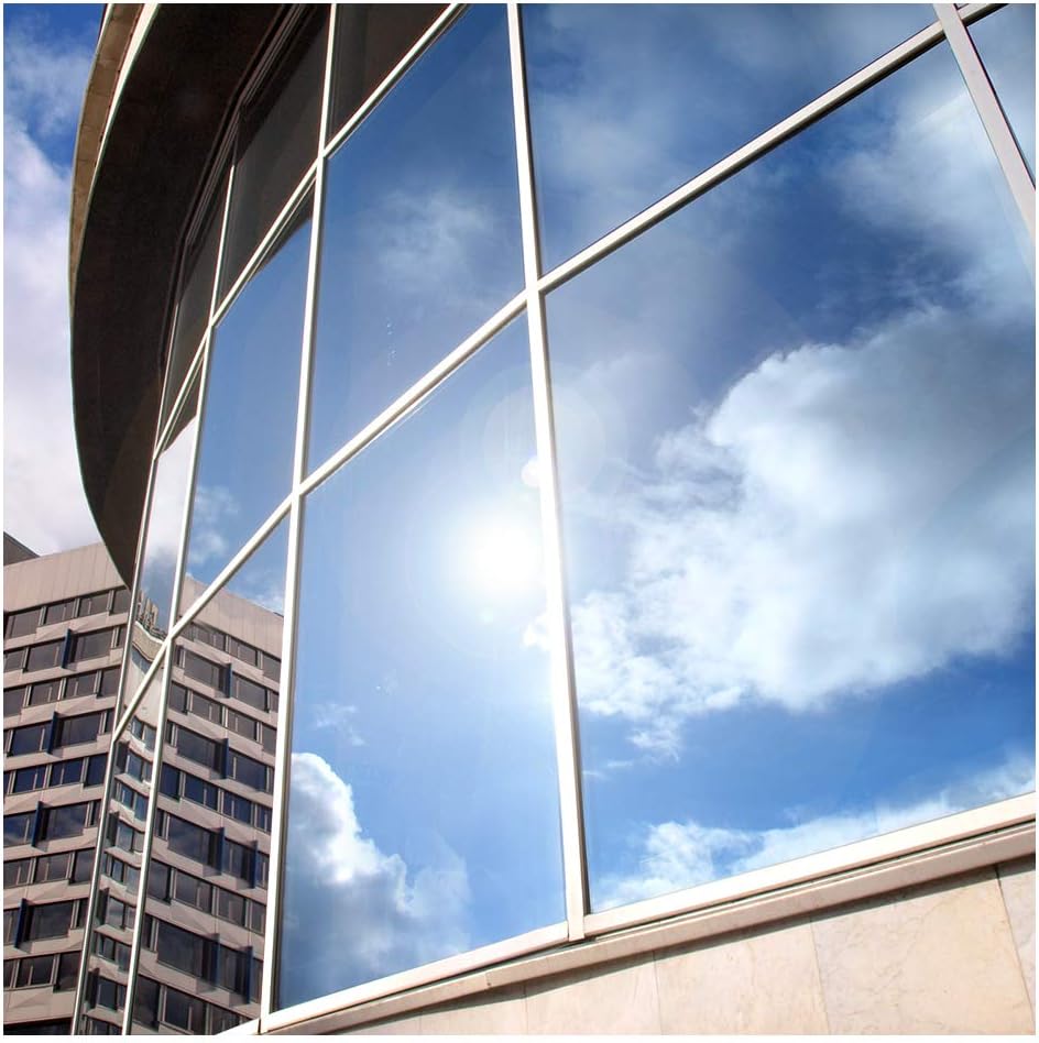 BDF EXS15 Exterior Window Film Privacy and Sun Control Silver 15, Dark - 36in X 14ft