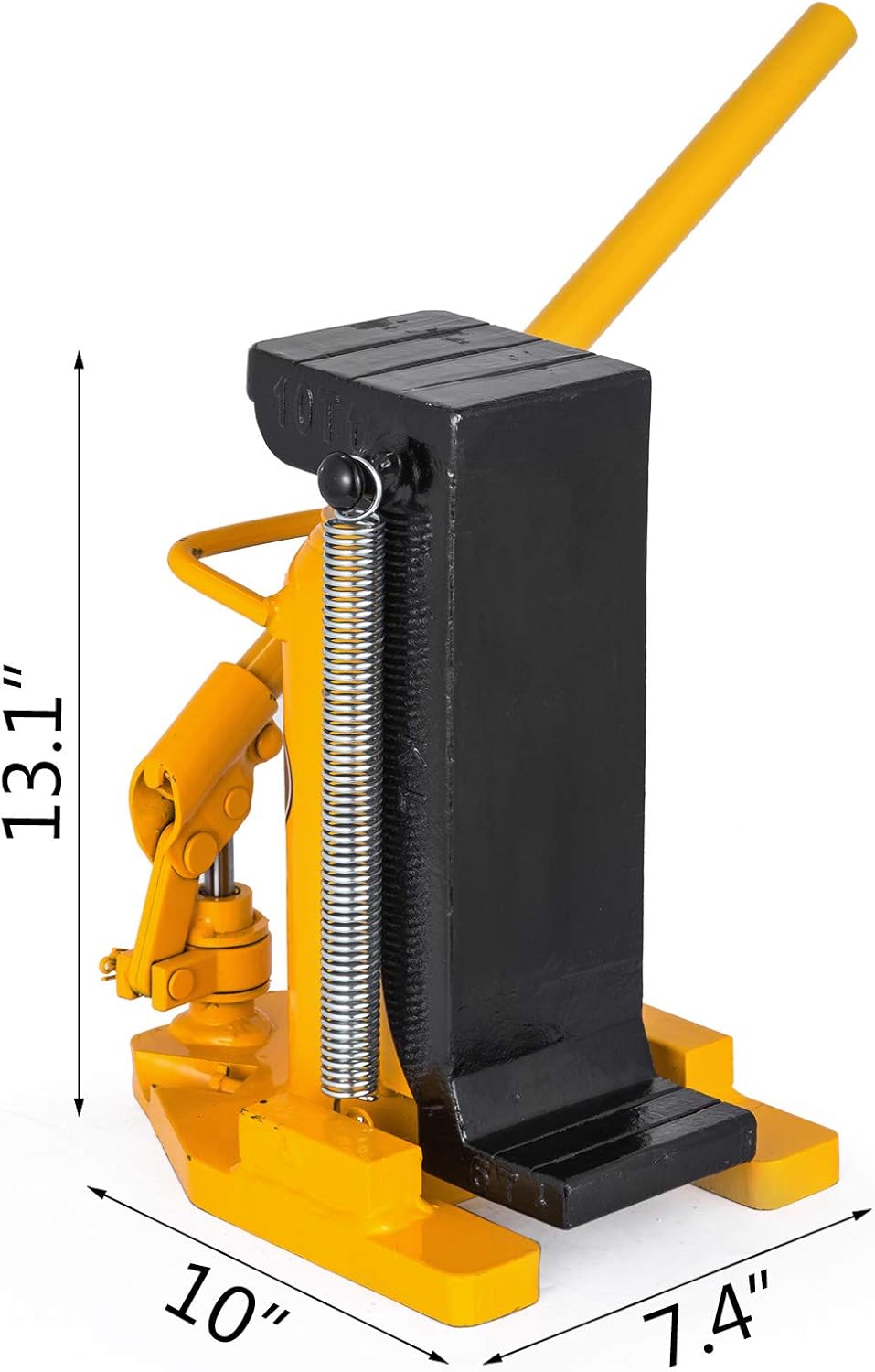 Mophorn Toe Jack Lift Hydraulic Machine Toe Jack Lift Air Hydraulic Toe Jack Proprietary Heat-Treated Steel (5-10Ton Yellow)