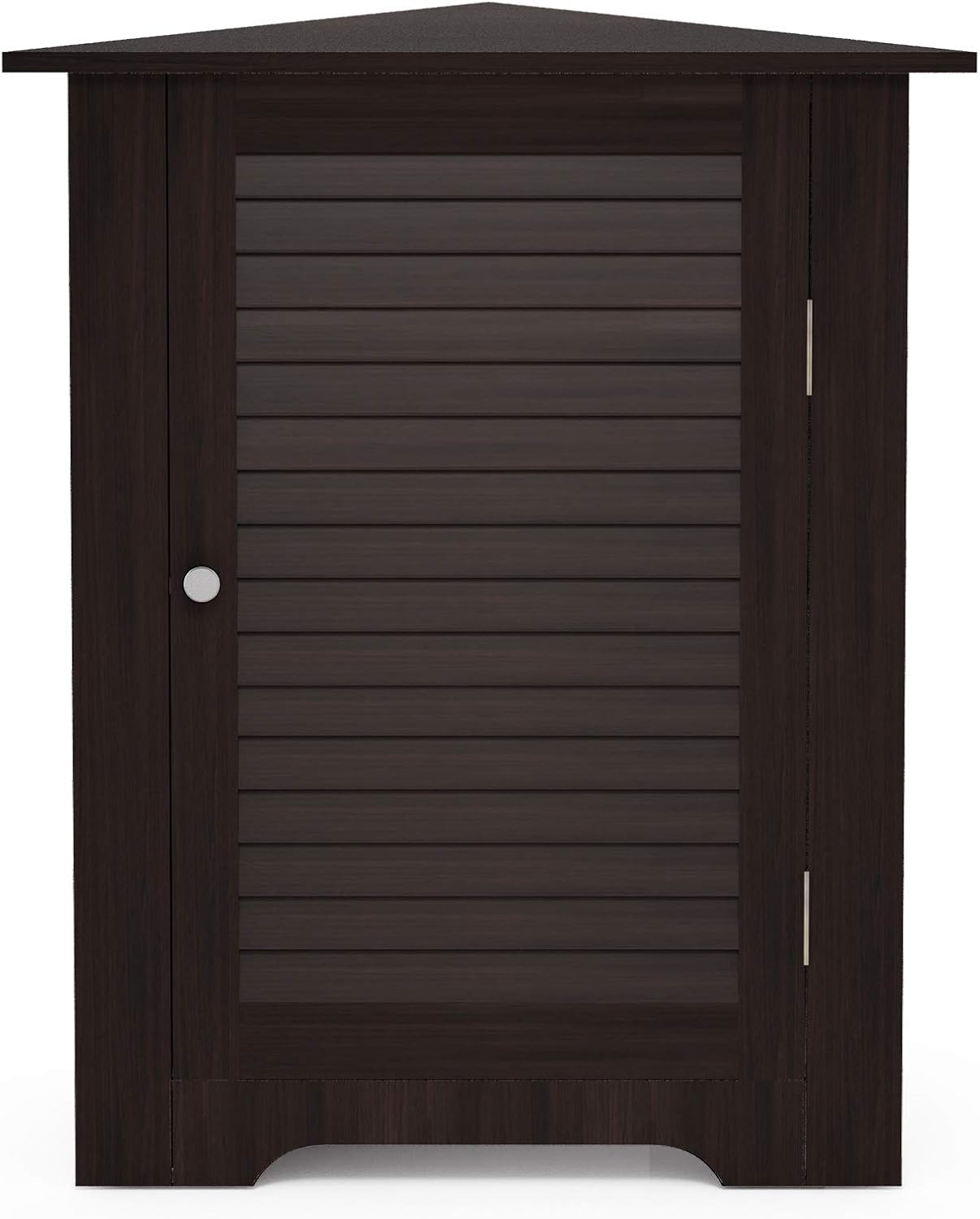 Furinno Indo Corner Louver Door Cabinet, White Pack of 2