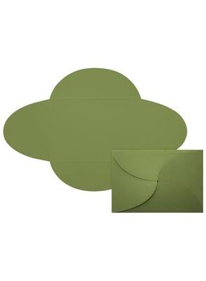 Lux A7 Petal Invitations (5 x 7) 50/Pack, Avocado (EX10LEBAOL2850)