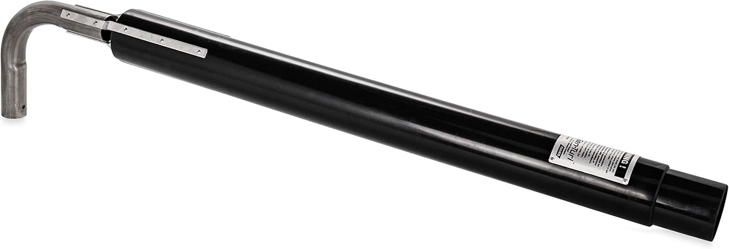 Camco Gen-Turi RV Generator Exhaust Venting System - Reduce Generator Fumes and Noise | Easy To Install and Disconnect - (44461) , Black