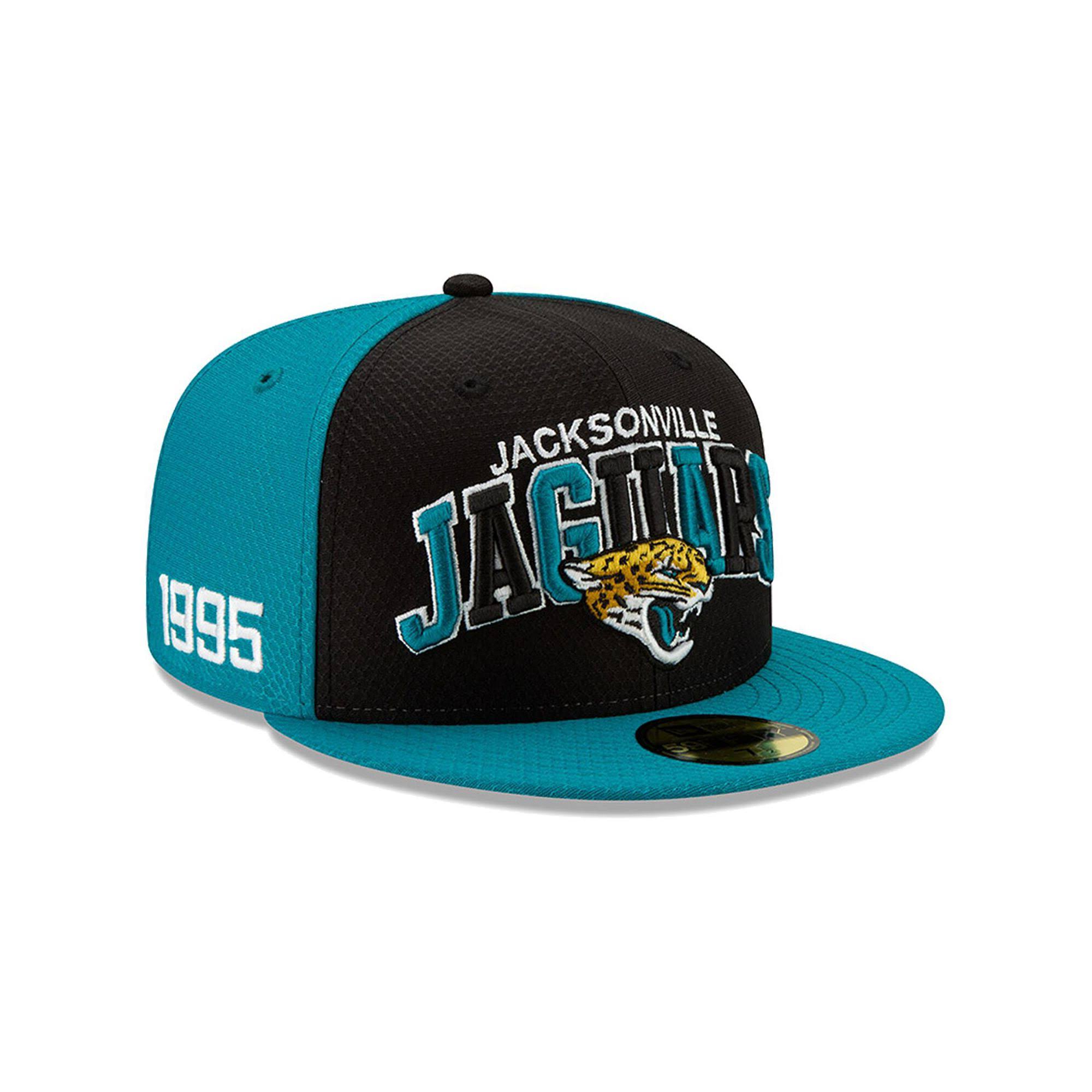 Jacksonville Jaguars New Era 2019 NFL Sideline Home Official 59FIFTY 1990s Fitted Hat - Black/Teal