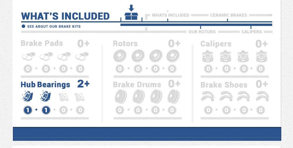 Callahan CHK10405 2 New FRONT Wheel Hub Bearings for Cadillac SRX Saab 9-4X