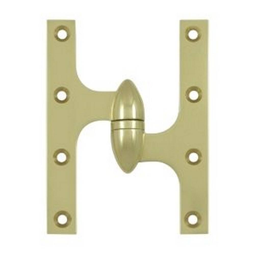 Deltana OK6045B3UNL-R 6x22 x 4-1/2x22 HINGE, Unlacquered Brass