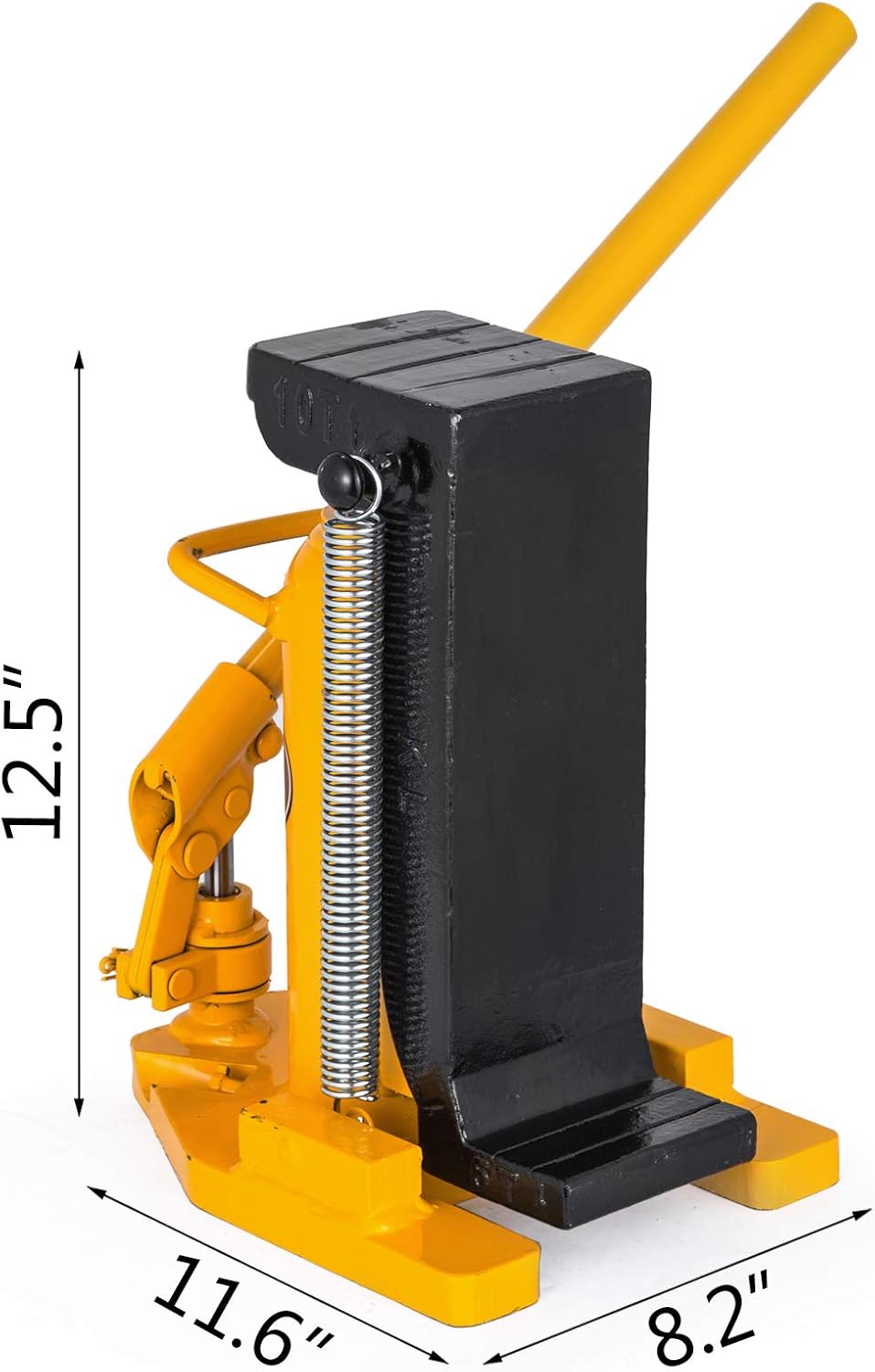 Mophorn Toe Jack Lift Hydraulic Machine Toe Jack Lift Air Hydraulic Toe Jack Proprietary Heat-Treated Steel (10-20Ton Yellow)