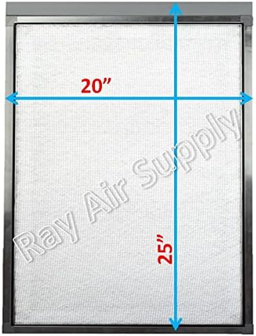 RayAir Supply 20x25 Respicaire CG MicroCLean 95 Air Cleaner Replacement Filter Pads 20x25 Refills (4 Pack) Pack of 2